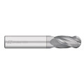 Kodiak Cutting Tools 15/32 Carbide Endmill 4 Flute Single End Ball Nose TICN Coated 5465009